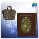 دیوان حافظ با فال وزیری جعبه باز شو چرم و مس کاغذ گلاسه با ساک ترمه هدیه (کد 2277)