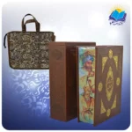كليات شاهنامه نفیس وزيری قاب کشویی چرم لبچاپ مصور چاپ مسکو با ساک ترمه هدیه(كد 368)