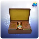 قرآن و حافظ پالتويی چرم با گلدان فیروزه 16 با ساک ترمه هدیه (كد 90168) - Image 5