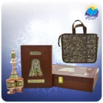 خيام وزيری مصور چرم با تنگ و جام خاتم با ساک ترمه هدیه(كد 90271)