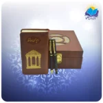 حافظ پالتويی چرم با خودكار و روان نويس با ساک ترمه هدیه (كد 90210) - Image 3