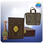 كليات سعدی وزيری با گلدان خاتم با ساک ترمه هدیه(كد 90323)
