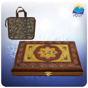 دیوان حافظ وزیری تمام مصور چرم طبیعی با ساک ترمه هدیه (کد ch38)