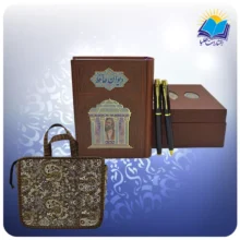 حافظ جیبی چرم با خودکار و روان نویس (کد 90235)