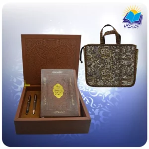 کلیات شمس وزیری با خودکار و روان نویس طرحدار با ساک ترمه هدیه(کد 90335)