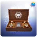 حافظ وزیری با دو گلدان خاتم 25 با ساک ترمه هدیه (کد 90345) - Image 3