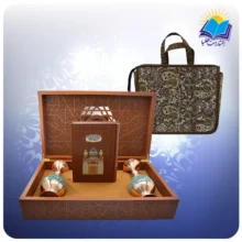 مثنوی معنوی وزیری با دو گلدان فیروزه 25 با ساک ترمه هدیه(کد 90348)