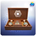 مثنوی معنوی وزیری با دو گلدان فیروزه 25 با ساک ترمه هدیه (کد90348) - Image 2