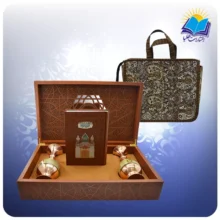 مثنوی معنوی وزیری با دو گلدان خاتم 25 با ساک ترمه هدیه (کد 90349)