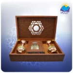 مثنوی معنوی وزیری با دو گلدان خاتم 25 (کد 90349)