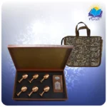 حافظ پالتویی با 6 عدد جام مسی با ساک ترمه هدیه (کد 90241)