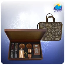 حافظ پالتویی با ست دمنوش مسی یا ساک ترمه هدیه (کد 90242)