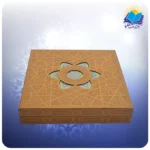 قرآن وزیری عطری با ترجمه چرم با خودکار و روان نویس طرحدار با ساک ترمه هدیه (کد 90362)