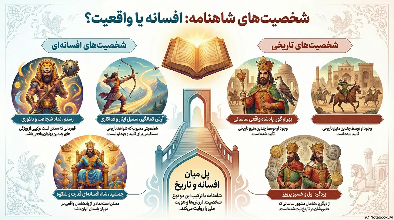 آیا شخصیت های شاهنامه واقعی هستند؟