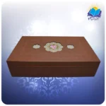 حافظ پالتویی با ست شیرینی خوری و دو  گلدان مسی با ساک ترمه هدیه (کد 90243) - Image 2