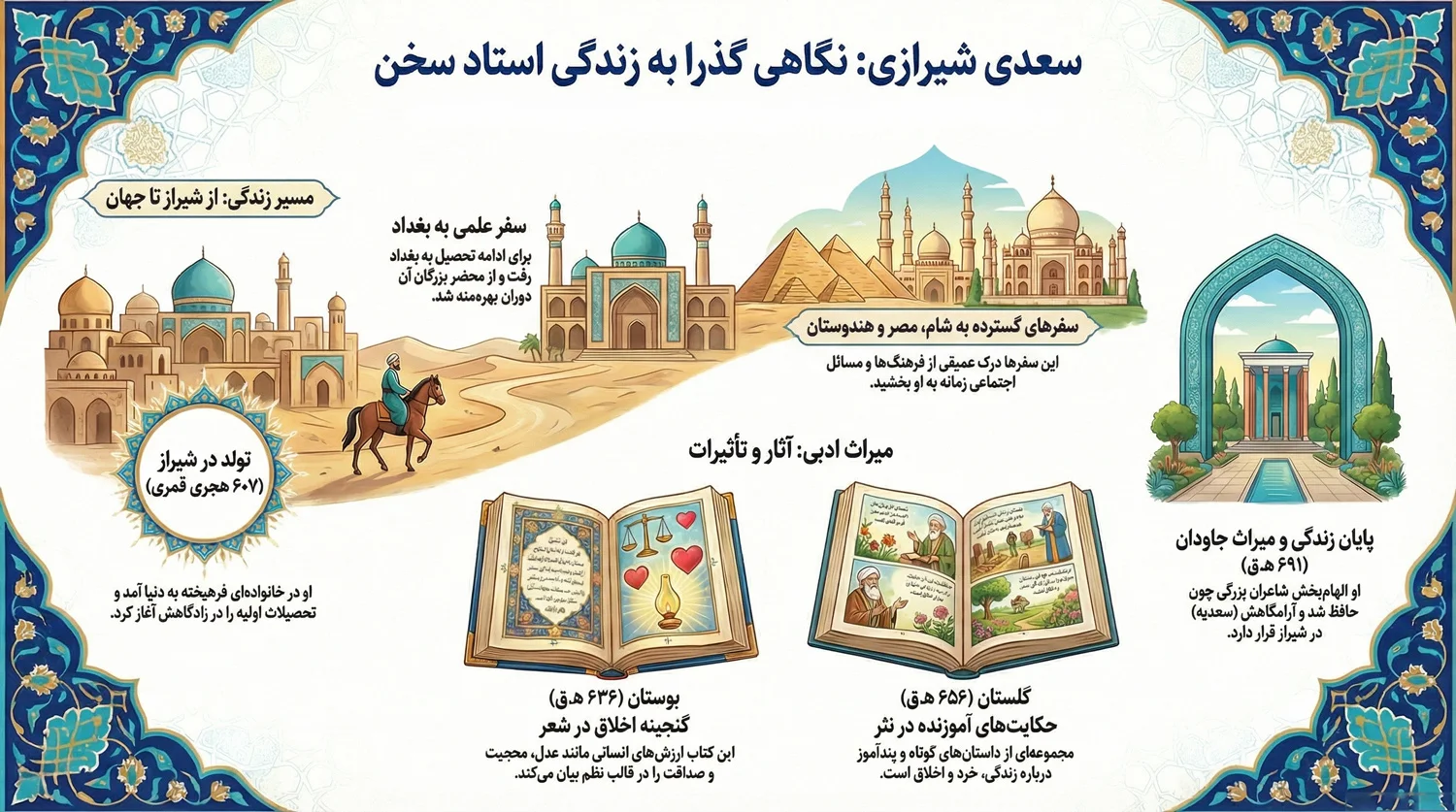 زندگی نامه سعدی