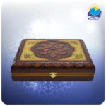 شاهنامه وزیری تحریر چرم طبیعی با ساک ترمه هدیه (کد ch43) - Image 3