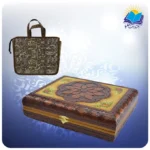 شاهنامه وزیری حریر چرم طبیعی با ساک ترمه هدیه (کد ch43)