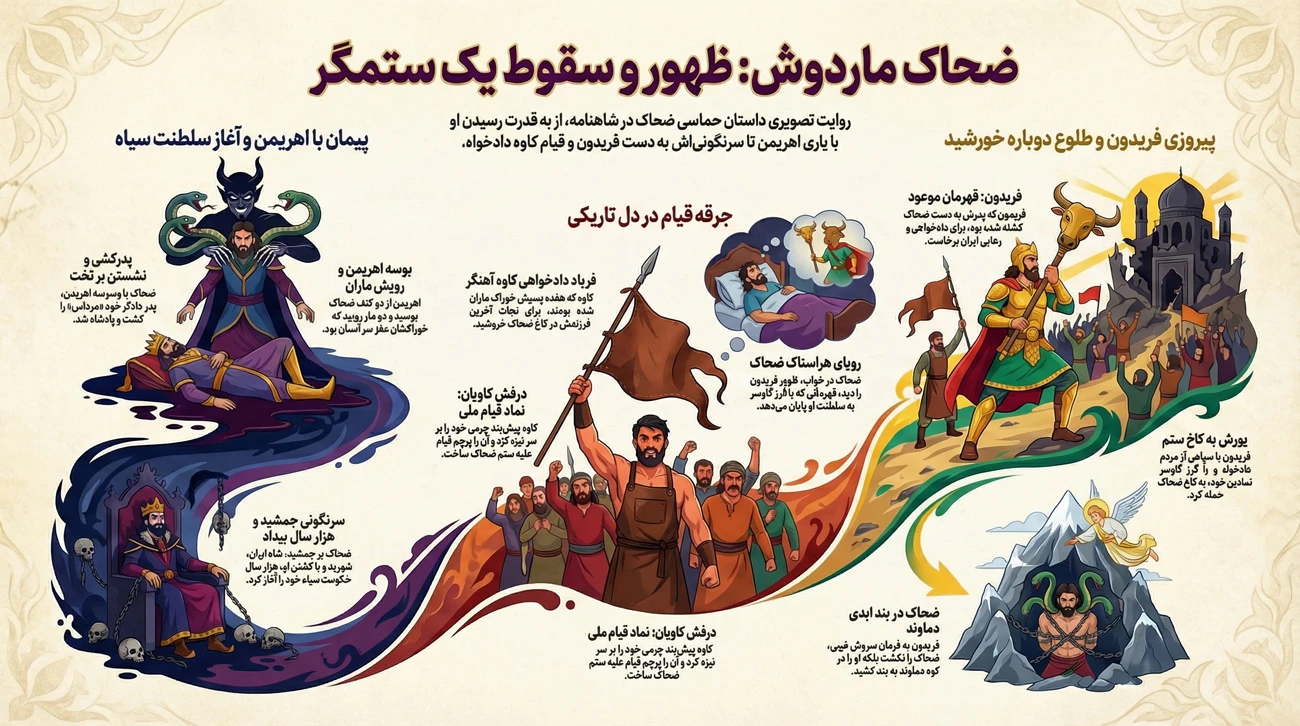 داستان ضحاک ماردوش در شاهنامه