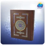 قرآن وزیری جعبه دار چرم پلاکدار لب چاپ (کد 4423)