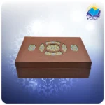 شاهنامه و حافظ پالتویی چرم با گلدان الماس تراش 16 با ساک ترمه هدیه (كد90295)