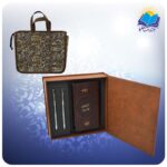 خيام پالتويي چرم با دوخودكار با ساک هدیه ترمه (كد 190377)