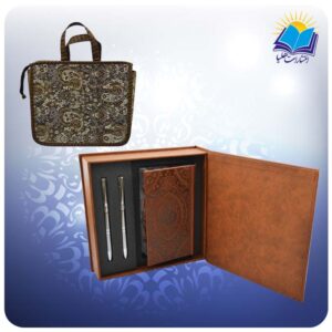 شاهنامه پالتويي چرم با دوخودكار با ساک ترمه هدیه(كد 190378)